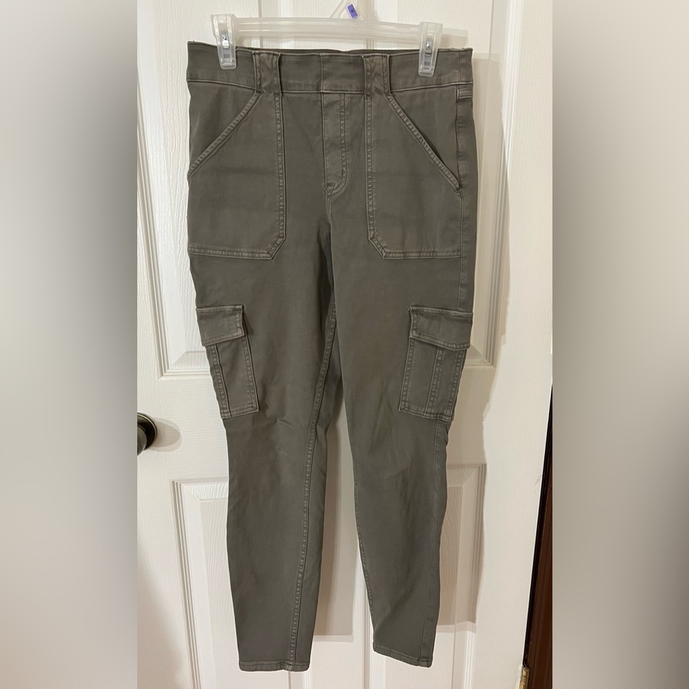 SPANX Stretch Twill Straight Leg pull on carpenter pant.